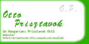 otto prisztavok business card