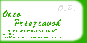 otto prisztavok business card